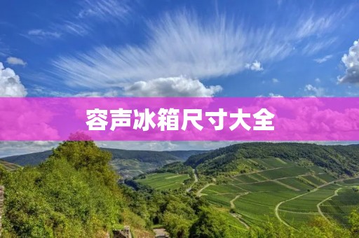 容声冰箱尺寸大全 容声冰箱尺寸大全