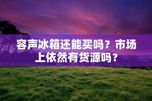 容声冰箱还能买吗?市场上依然有货源吗? 容声冰箱还能买吗?市场上依然有货源吗?