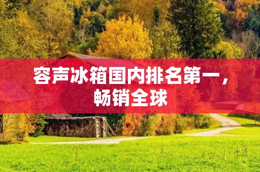 容声冰箱国内排名第一，畅销全球