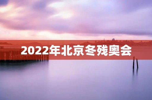 2022年北京冬残奥会:为残障人士创造平等机会的盛会 2022年北京冬残奥会:为残障人士创造平等机会的盛会