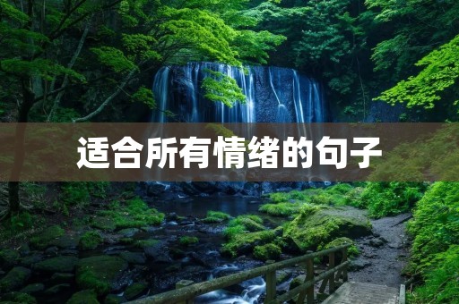 适合所有情绪的句子