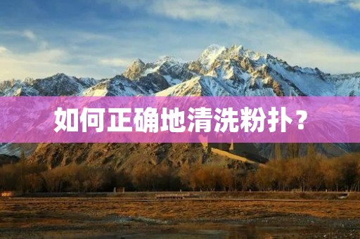 如何正确地清洗粉扑? 如何正确地清洗粉扑?