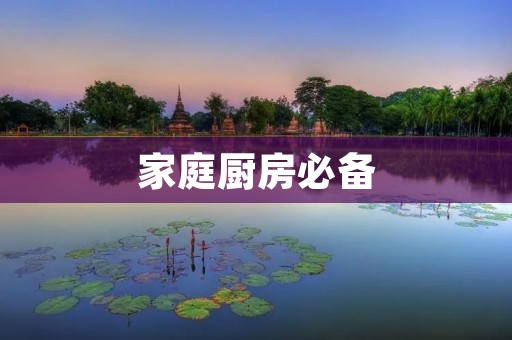 家庭厨房必备：下水做法大全