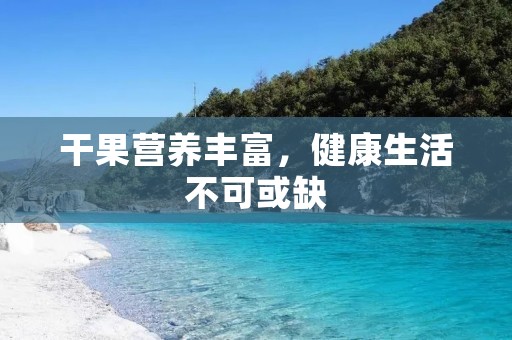 干果营养丰富，健康生活不可或缺