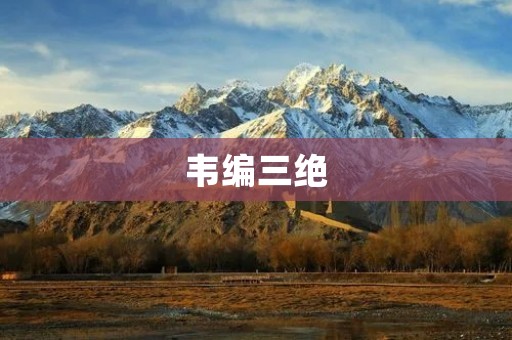韦编三绝:一部独具匠心的古代文学巨作