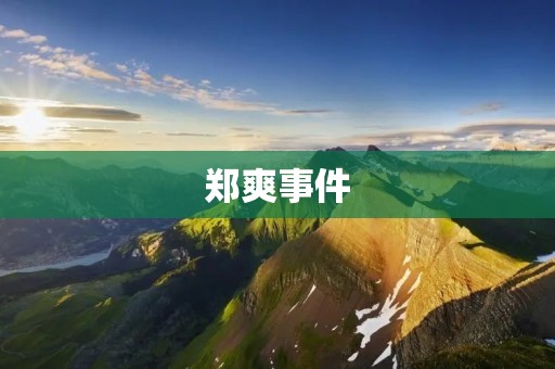 郑爽事件：她到底怎么了？