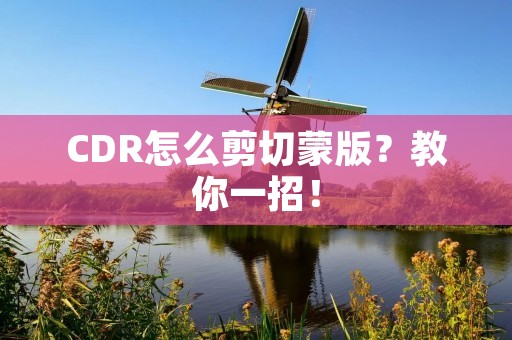 CDR怎么剪切蒙版?教你一招! CDR怎么剪切蒙版?教你一招!
