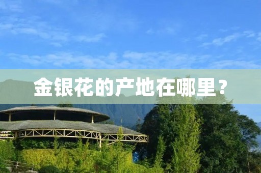 金银花的产地在哪里？