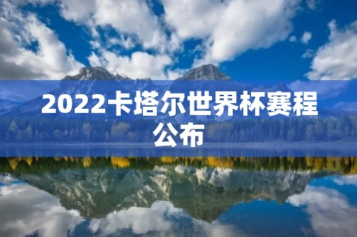 2022卡塔尔世界杯赛程公布 2022卡塔尔世界杯赛程公布