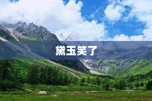 黛玉笑了：红楼梦中的转折点