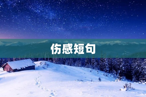 伤感短句