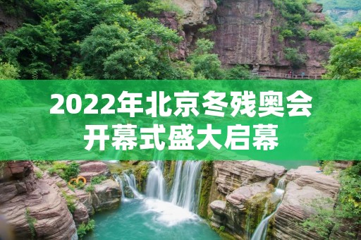 2022年北京冬残奥会开幕式盛大启幕 2022年北京冬残奥会开幕式盛大启幕