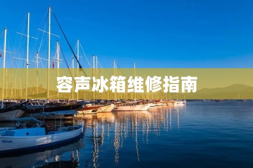 容声冰箱维修指南：如何快速修复您的冰箱故障