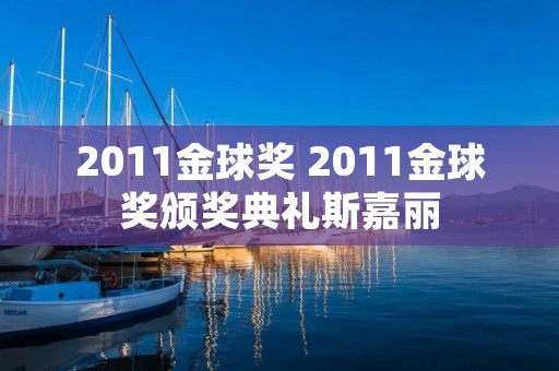 2011金球奖 2011金球奖颁奖典礼斯嘉丽