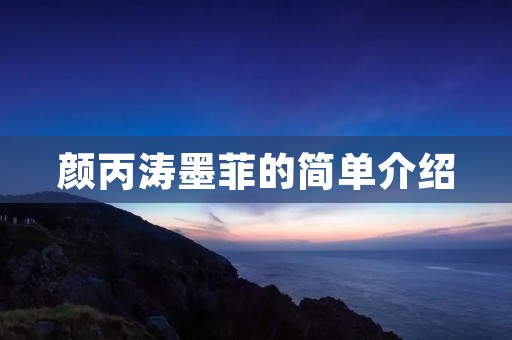 颜丙涛墨菲的简单介绍