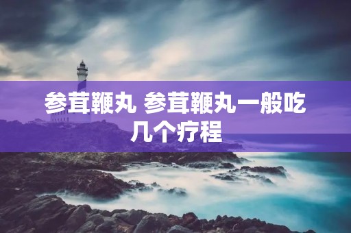 参茸鞭丸 参茸鞭丸一般吃几个疗程