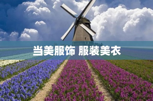 当美服饰 服装美衣