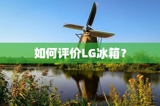 如何评价LG冰箱？
