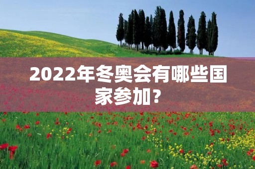 2022年冬奥会有哪些国家参加？