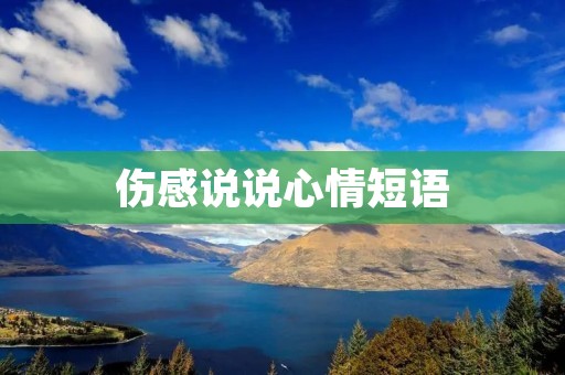 伤感说说心情短语:深情的痛,别人无法理解