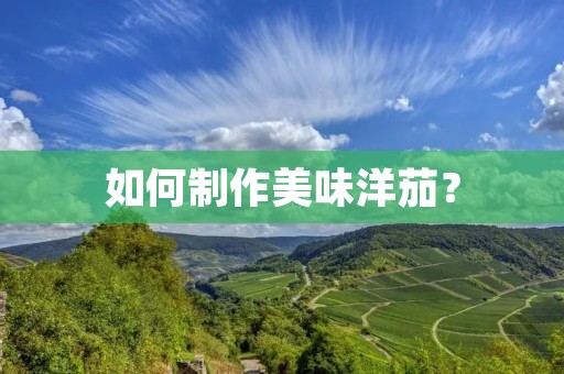 如何制作美味洋茄？