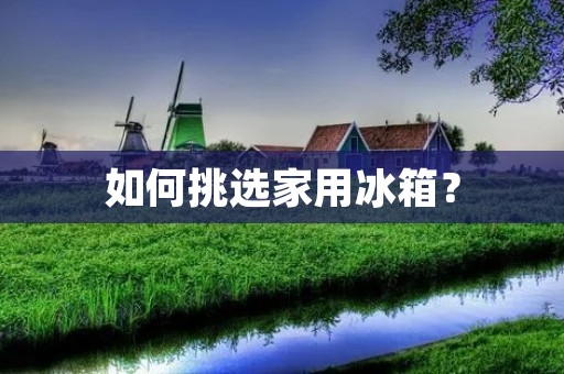 如何挑选家用冰箱？