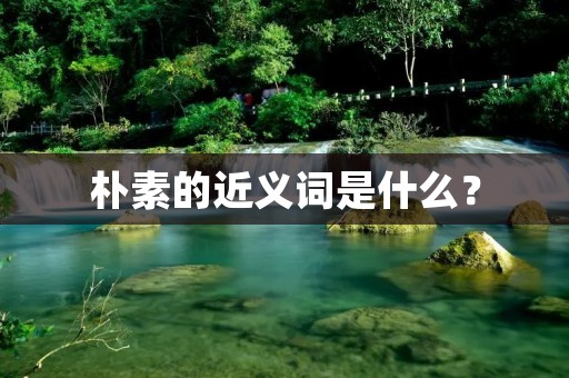 朴素的近义词是什么?