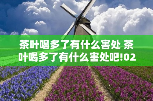 茶叶喝多了有什么害处 茶叶喝多了有什么害处吧!02