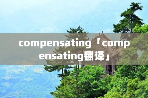compensating「compensating翻译」