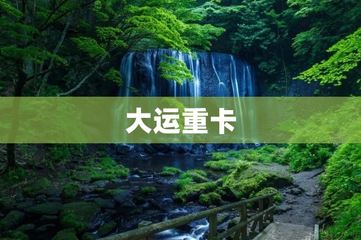 大运重卡:中国重卡行业的领跑者 大运重卡:中国重卡行业的领跑者