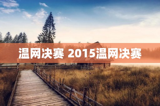 温网决赛 2015温网决赛