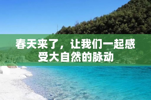 春天来了,让我们一起感受大自然的脉动