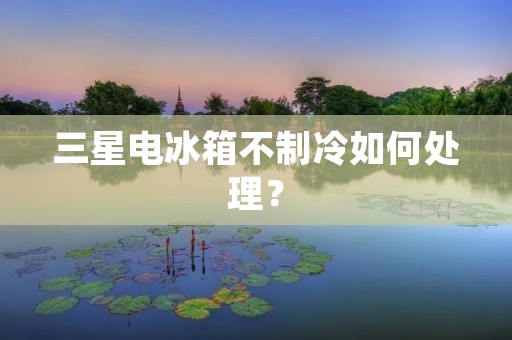 三星电冰箱不制冷如何处理? 三星电冰箱不制冷如何处理?