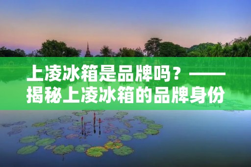 上凌冰箱是品牌吗?——揭秘上凌冰箱的品牌身份 上凌冰箱是品牌吗?——揭秘上凌冰箱的品牌身份