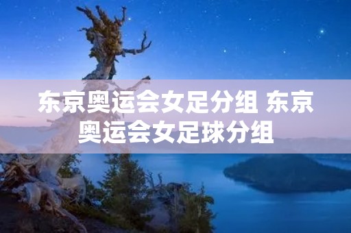 东京奥运会女足分组 东京奥运会女足球分组