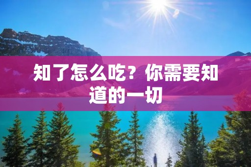 知了怎么吃?你需要知道的一切 知了怎么吃?你需要知道的一切