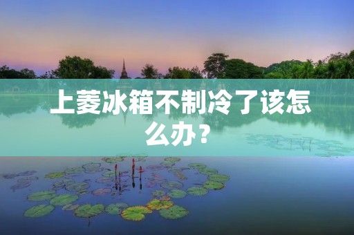 上菱冰箱不制冷了该怎么办? 上菱冰箱不制冷了该怎么办?