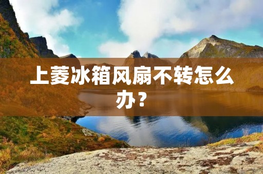 上菱冰箱风扇不转怎么办？