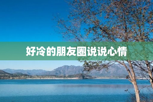 好冷的朋友圈说说心情