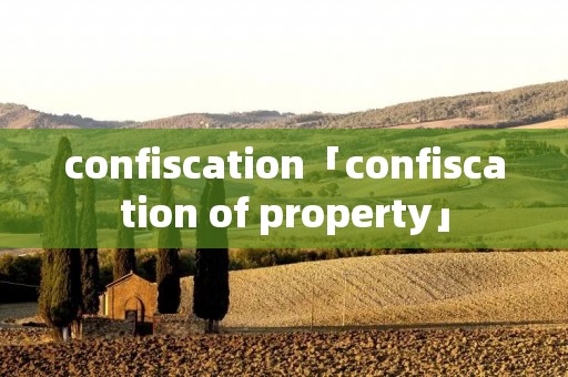 confiscation「confiscation of property」 confiscation「confiscation of property」