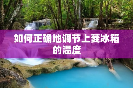 如何正确地调节上菱冰箱的温度 如何正确地调节上菱冰箱的温度