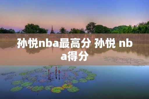 孙悦nba最高分 孙悦 nba得分 孙悦nba最高分 孙悦 nba得分