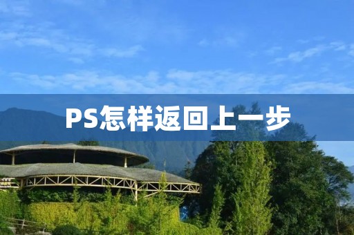 PS怎样返回上一步 PS怎样返回上一步