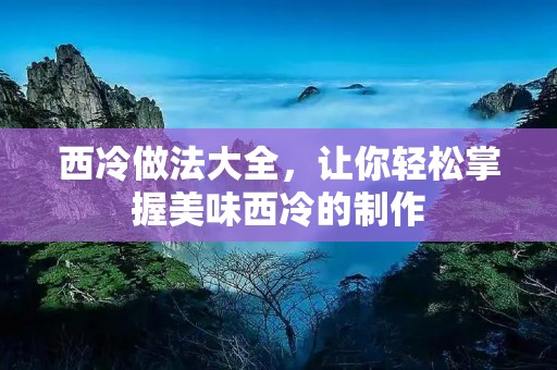 西冷做法大全，让你轻松掌握美味西冷的制作