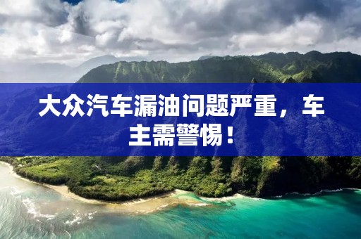 大众汽车漏油问题严重,车主需警惕! 大众汽车漏油问题严重,车主需警惕!