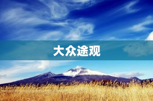 大众途观:搭载高性能引擎的豪华SUV 大众途观:搭载高性能引擎的豪华SUV