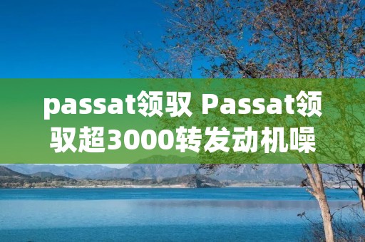 passat领驭 Passat领驭超3000转发动机噪音立马变大 passat领驭 Passat领驭超3000转发动机噪音立马变大
