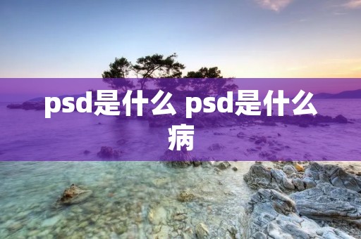 psd是什么 psd是什么病