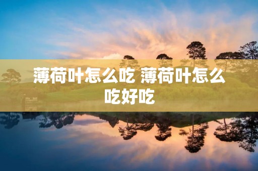 薄荷叶怎么吃 薄荷叶怎么吃好吃