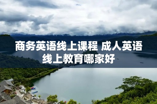 商务英语线上课程 成人英语线上教育哪家好